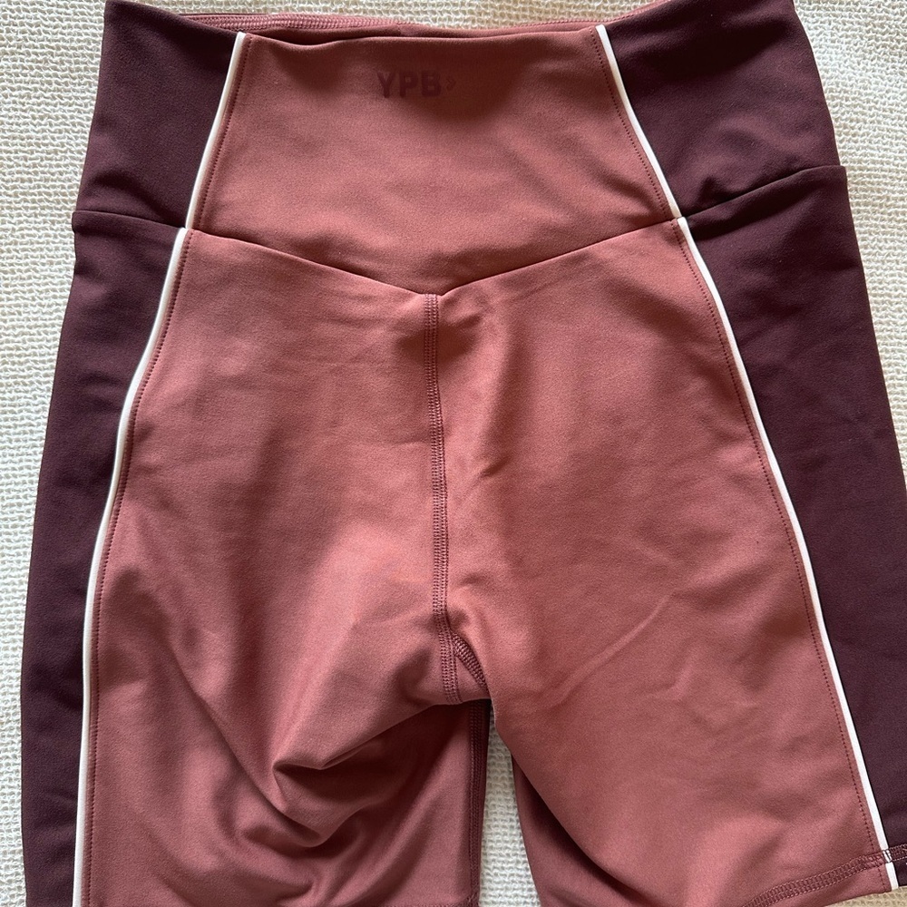 NWT YPB Women's Brown High-Waisted Shorts - Picture 3 of 6